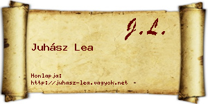 Juhász Lea névjegykártya